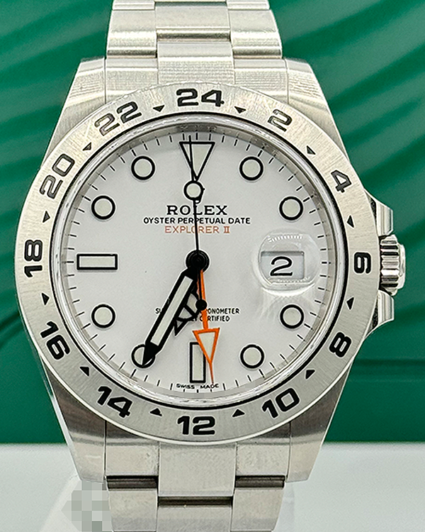 2021 Rolex Explorer II "Polar" 42MM White Dial Oystersteel Bracelet (216570)