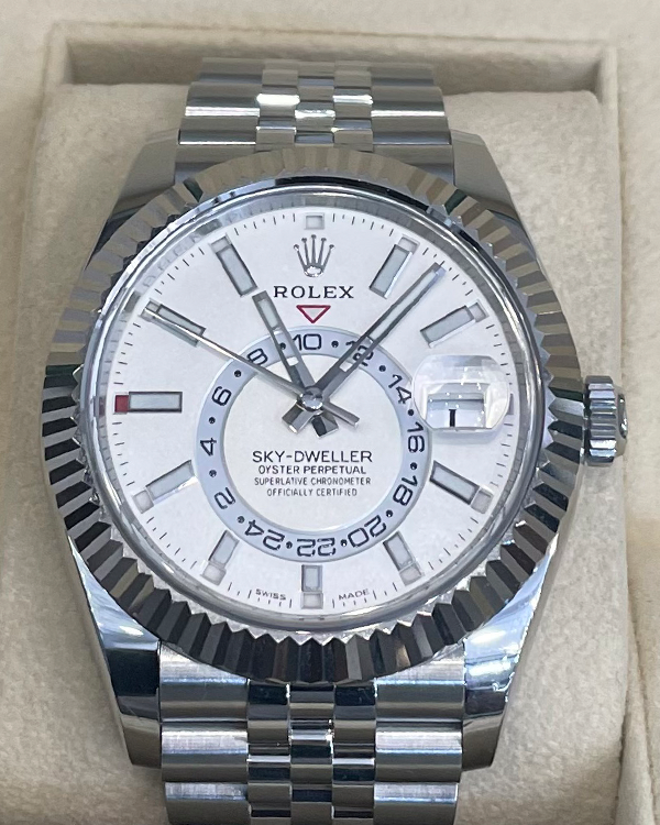 2023 Rolex Sky-Dweller 42MM Jubilee Bracelet Oystersteel White Dial (326934)