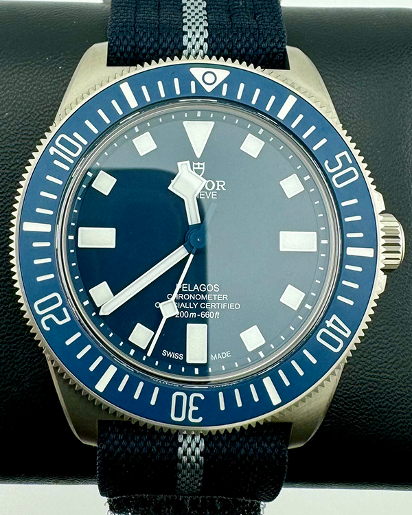 No Reserve - 2024 Tudor Pelagos FXD 42MM Blue Dial Textile Strap (25707B/24)