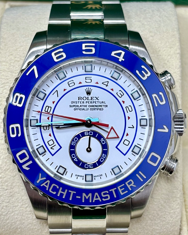 Rolex Yacht-Master II 44MM White Dial Oyster Bracelet (116680)