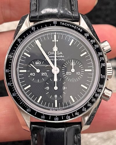 Omega Speedmaster Professional Moonwatch 42MM Black Dial Leather Strap (311.33.42.30.01.002)