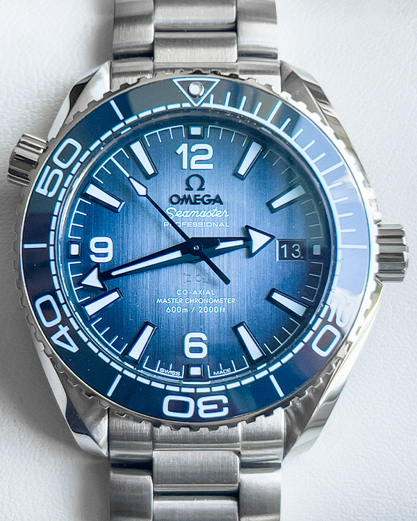 2024 Omega Seamaster Planet Ocean 600M "Summer Blue" 39.5MM Blue Dial Steel Bracelet (215.30.40.20.03.002)