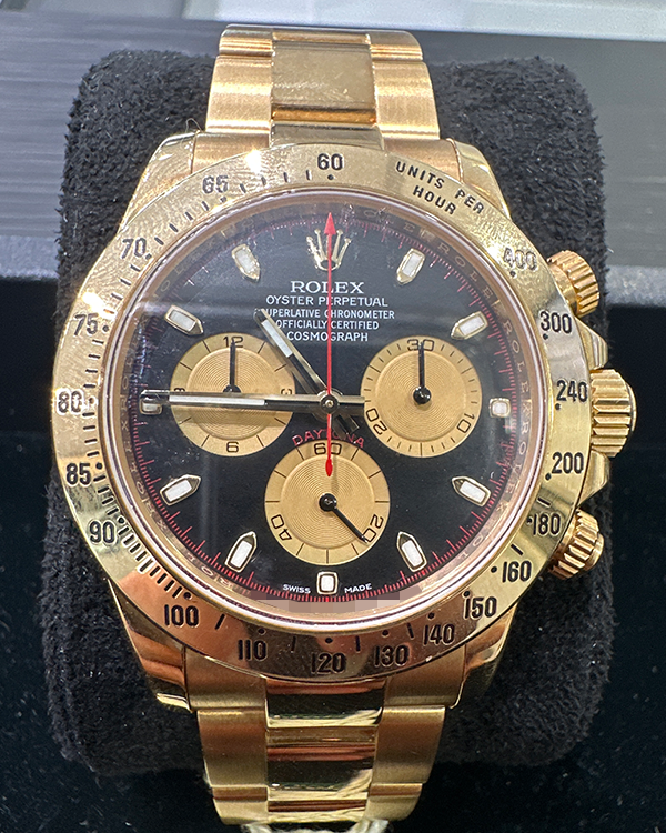 2013 Rolex Cosmograph Daytona 40MM Yellow Gold Black Dial (116528)