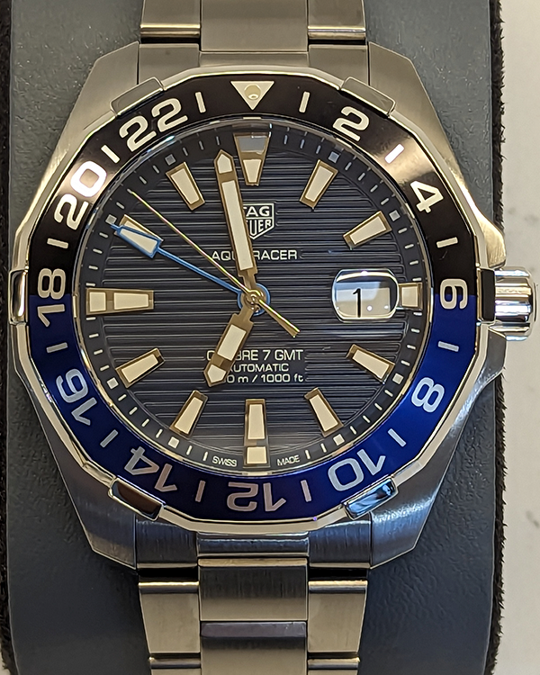 2023 TAG Heuer Aquaracer 300M 43MM Blue Dial Steel Bracelet (WAY201T.BA0927)