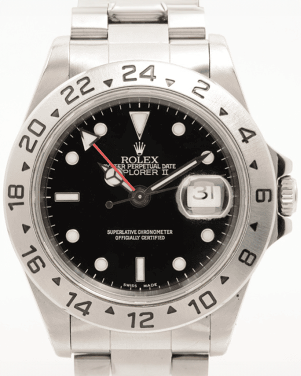 Rolex Explorer ll 40MM Black Dial Oyster Bracelet (16570)