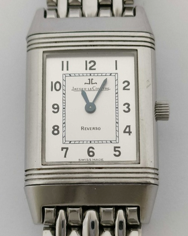 1996 Jaeger-LeCoultre Reverso 20MM Quartz Silver Dial Steel Bracelet (260.8.08)