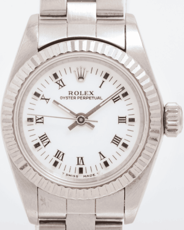 Rolex Oyster Perpetual 26MM White Dial Steel Bracelet (67194)