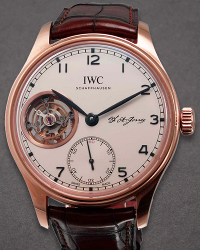 2016 IWC Schaffhausen Portugieser FA L.E. 43MM Silver Dial Leather Strap (IW546306)