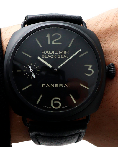 Panerai Radiomir Black Seal 45MM Black Dial Leather Strap (PAM00292)