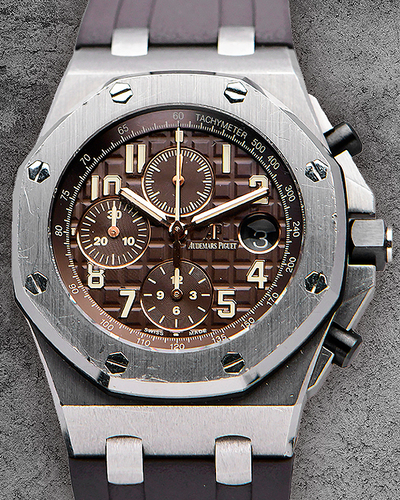 Audemars Piguet Royal Oak Offshore "Havana" 42MM Brown Dial Rubber Strap (26470ST.OO.A820CR.01)