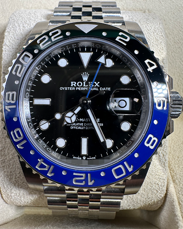 2022 Rolex GMT-Master II "Batgirl" 40MM Black Dial Jubilee Bracelet (126710BLNR)