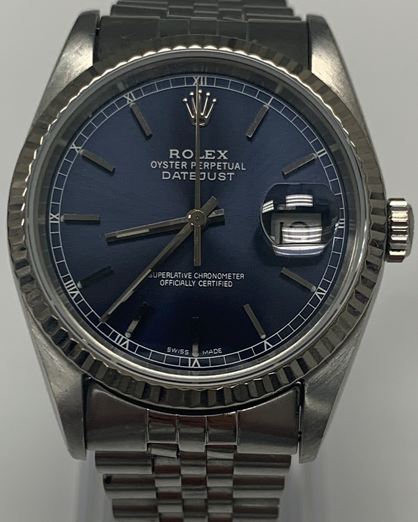 Rolex Datejust 36MM Blue Dial Steel Jubilee Bracelet (16234)