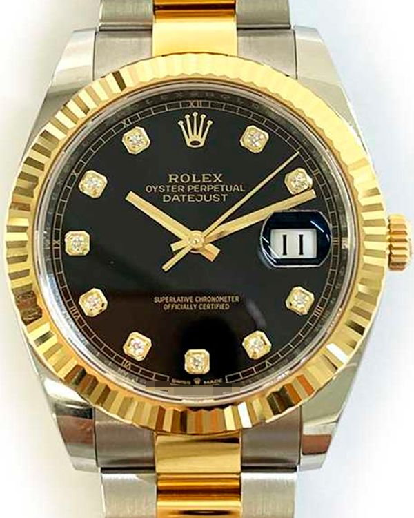 2022 Rolex Datejust 41MM Black Dial Two-Tone Bracelet (126333)