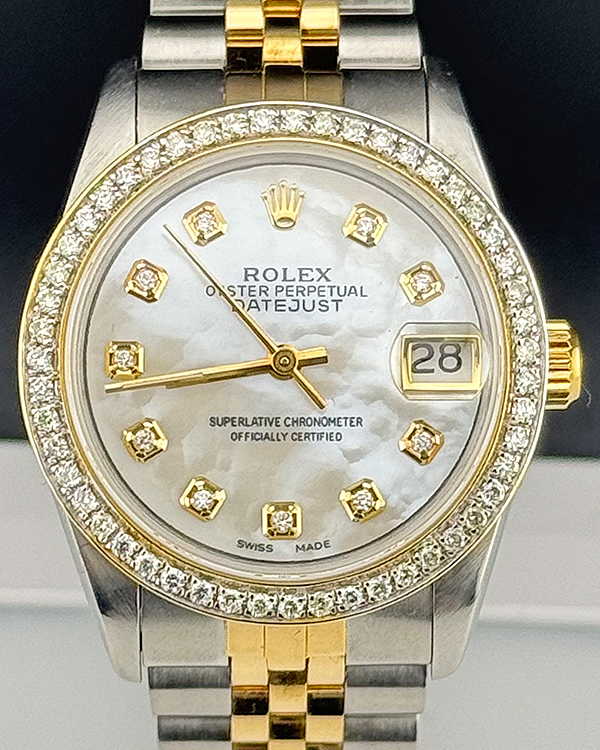 Rolex Datejust 31MM Aftermarket Mother Of Pearl Dial Two-Tone Jubilee Bracelet (68273)