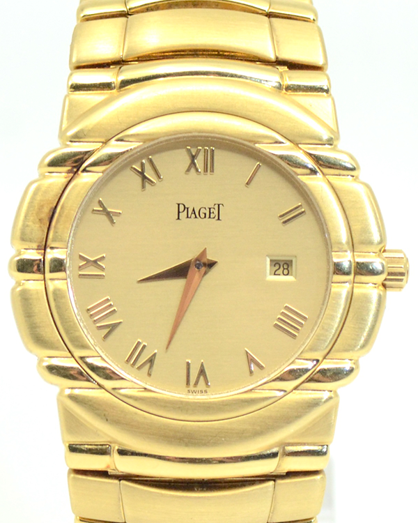 Piaget Tanagra 33.5MM Quartz Gold Dial Yellow Gold Bracelet (17141 M411D)