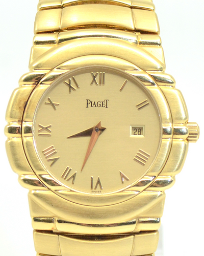 Piaget Tanagra 33.5MM Quartz Gold Dial Yellow Gold Bracelet (17141 M411D)