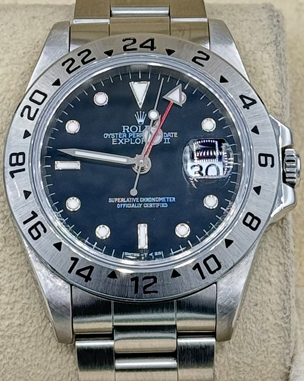 1996 Rolex Explorer II "Polar" 40MM Black Dial Oyster Bracelet (16570)