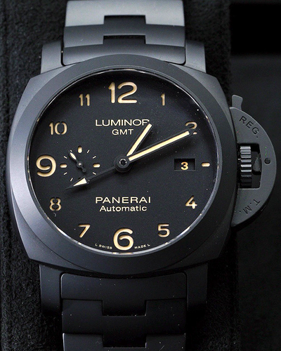 2019 Panerai Luminor 1950 3 Days "Tuttonero" 44MM Black Dial Ceramic Bracelet (PAM01438)