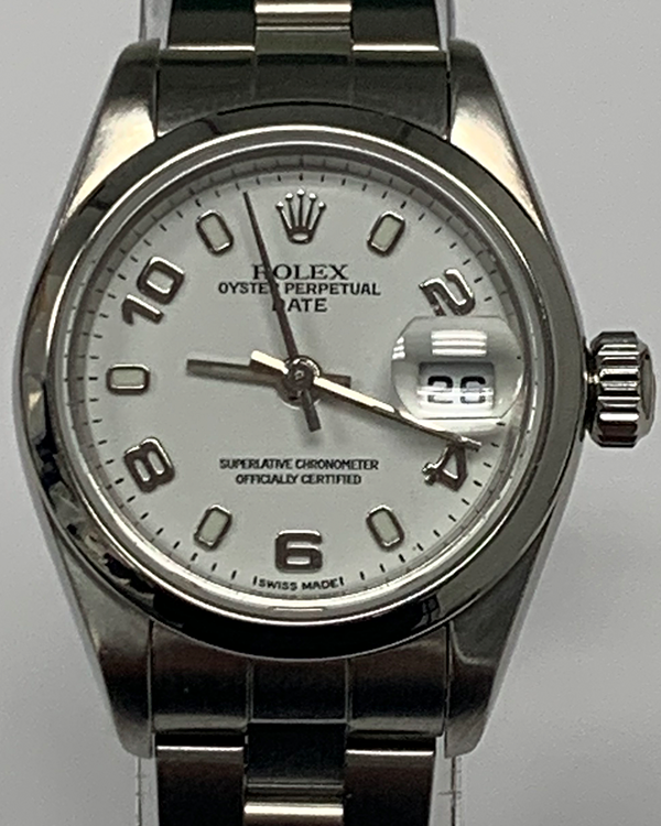 Rolex Lady-Datejust 26MM White Dial Steel Bracelet (79160)