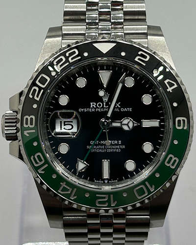 2023 Rolex GMT-Master II "Sprite" 40MM Black Dial Oystersteel Jubilee Bracelet (126720VTNR)