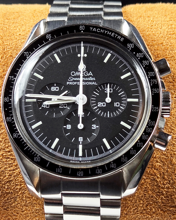 Omega Speedmaster Professional Moonwatch 42MM Black Dial Steel Bracelet (145.022)