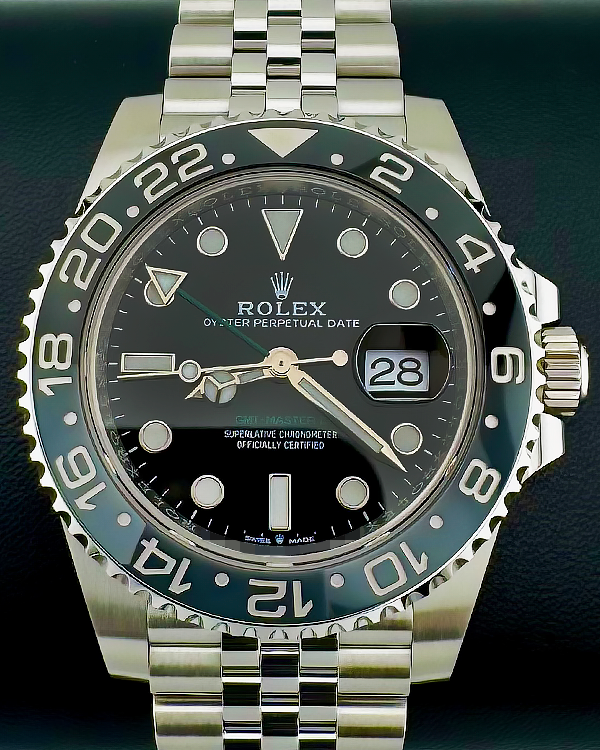 2024 Rolex GMT-Master II "Bruce Wayne" 40MM Black Dial Jubilee Bracelet (126710GRNR)