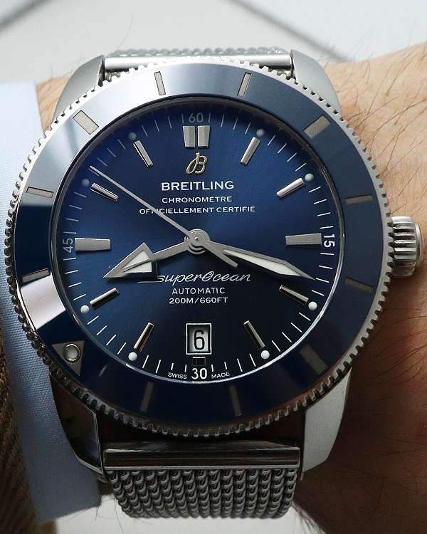 Breitling Superocean Heritage II 46MM Blue Dial Steel Bracelet (AB2020161C1A1)