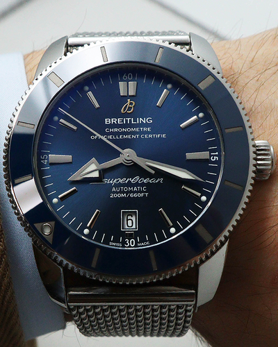 Breitling Superocean 46MM Blue Dial Steel Bracelet (AB2020161C1A1)