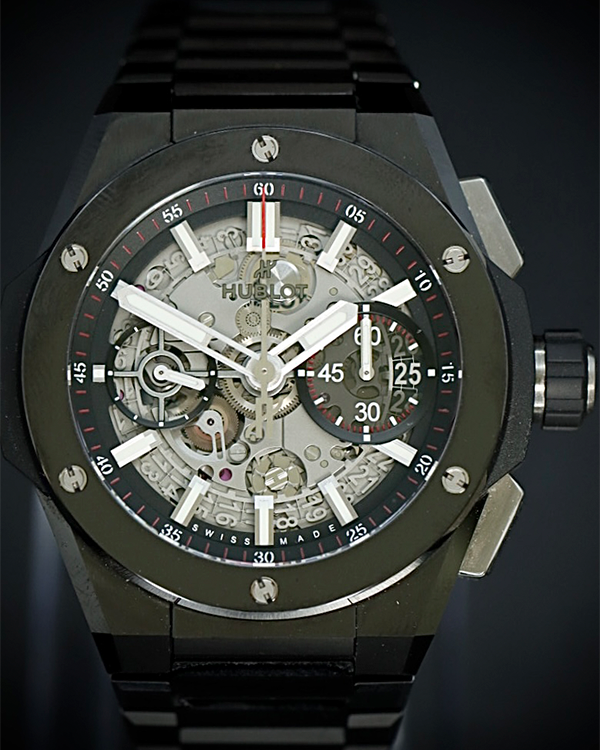 2023 Hublot Big Bang Integrated Black Magic 42MM Skeleton Dial Ceramic Bracelet (451.CX.1170.CX)