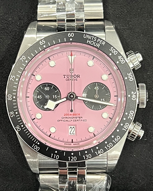 2024 Tudor Black Bay 41MM Pink Dial Steel Bracelet (79360N)