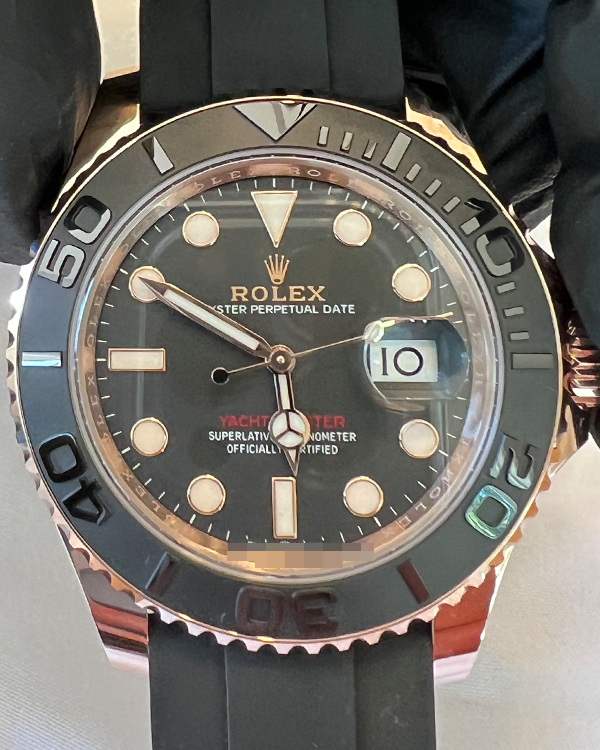 2023 Rolex Yacht-Master 40MM Everose Gold Intense Black Dial (126655)