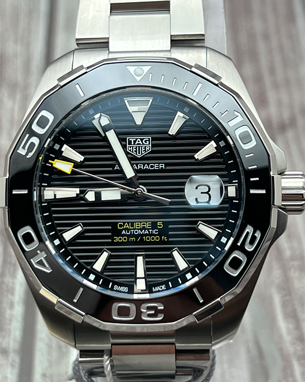 2023 TAG Heuer Aquaracer 300M 43MM Black Dial Steel Bracelet (WAY201A.BA0927)