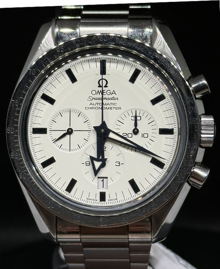 Omega Speedmaster Broad Arrow 42MM White Dial Steel Bracelet (3551.20.00)