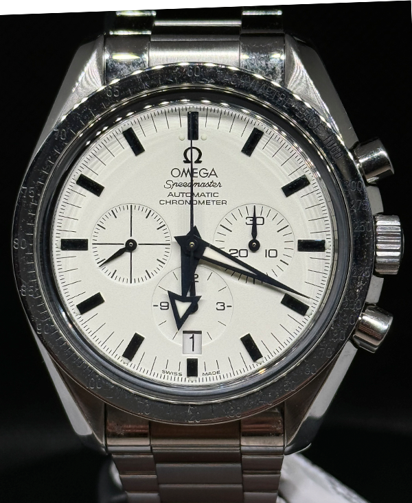 Omega Speedmaster Broad Arrow 42MM White Dial Steel Bracelet (3551.20.00)