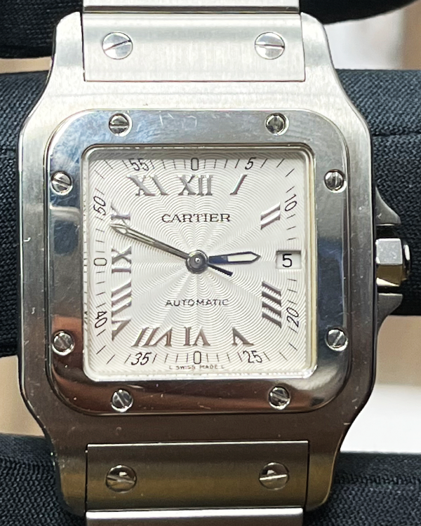 Cartier Santos Galbée De Cartier 29MM Silver Dial Steel Bracelet (2319)