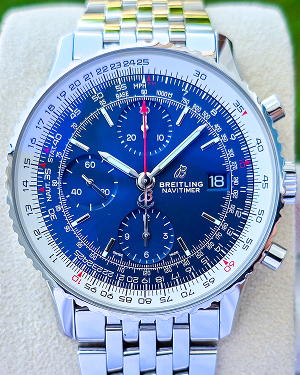 No Reserve - 2021 Breitling Navitimer Heritage 41MM Blue Dial Steel Bracelet (A13324121C1A1)