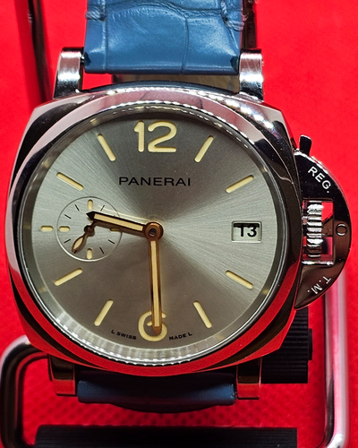 2021 (X Serial) Panerai Luminor 38MM Due Ivory Dial Leather Strap (PAM01248)