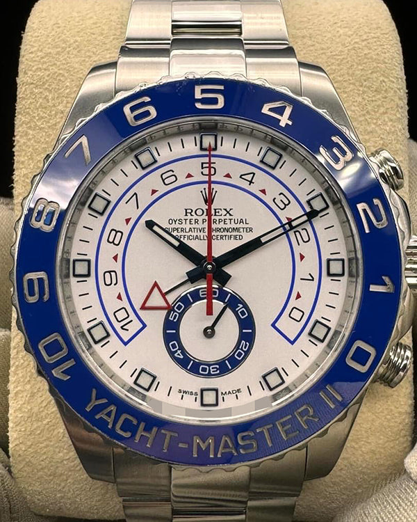 Rolex Yacht-Master II 44MM White Dial Oyster Bracelet (116680)