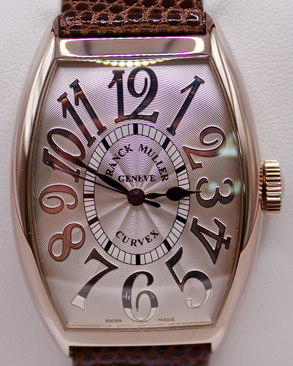 Franck Muller Cintrée Curvex 32MM White Gold Silver Dial (5850 SC)