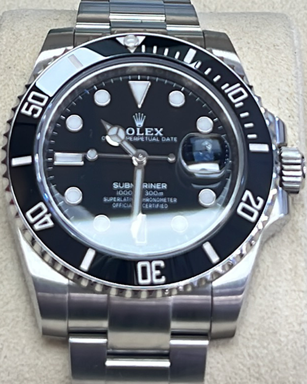 2017 Rolex Submariner Date 40MM Steel Black Dial (116610LN)