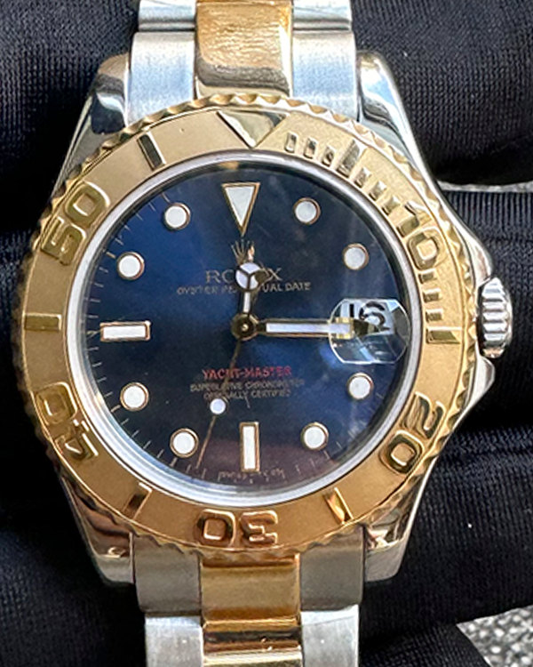 Rolex Yacht Master 35MM Blue Dial Two-Tone Oyster Bracelet (168623)