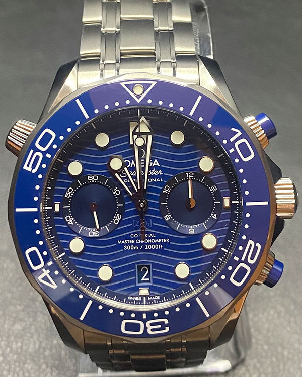 2022 Omega Seamaster Professional Diver 300M 44MM Blue Dial Steel Bracelet (210.30.44.51.03.001)