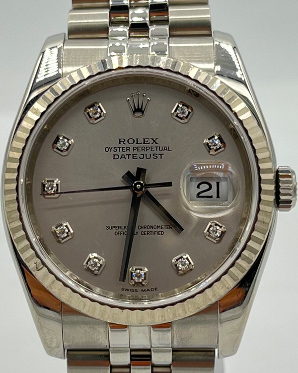 Rolex Datejust 36MM Silver Dial Oystersteel Jubilee Bracelet (116234)