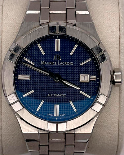 2019 Maurice Lacroix Aikon Automatic 42MM Blue Dial Steel Bracelet (AI6008-SS002-430-1)