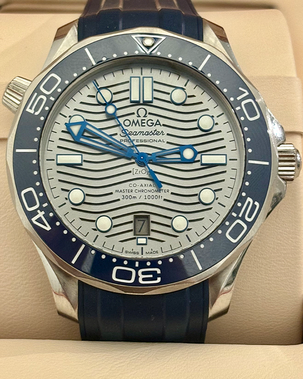 2019 Omega Seamaster Diver 300M 42MM Grey Dial Rubber Strap (210.32.42.20.06.001)