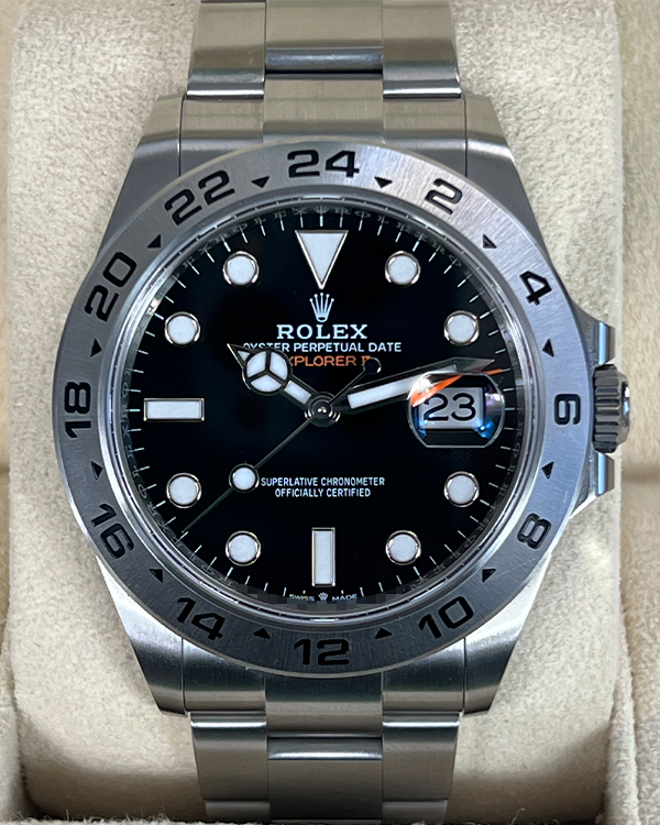 2022 Rolex Explorer II Oystersteel Black Dial (226570)