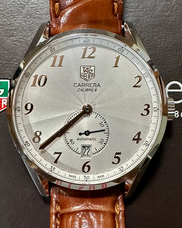 2012 TAG Heuer Carrera Calibre 6 39MM Steel Silver Dial (WAS2112.FC6181)