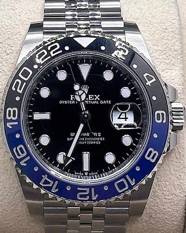 2023 Rolex GMT-Master II "Batgirl" 40MM Black Dial Jubilee Oyster Bracelet (126710BLNR)