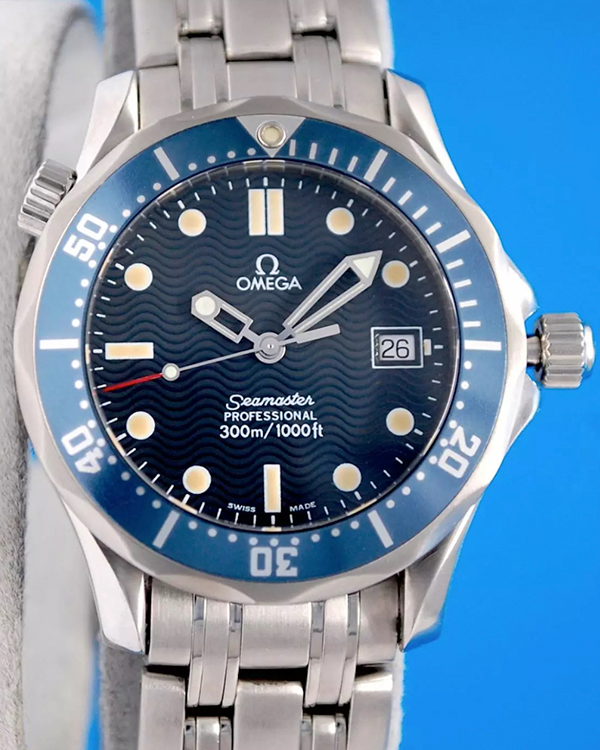 Omega Seamaster Diver 300M 36.25MM Quartz Blue Dial Steel Bracelet (2561.80.00)