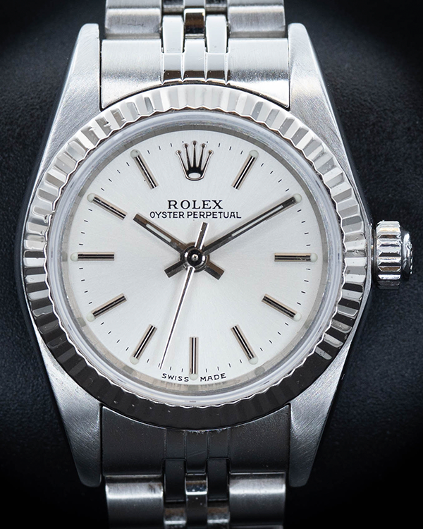 Rolex Oyster Perpetual 26MM Silver Dial Jubilee Bracelet (76094)